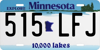 MN license plate 515LFJ