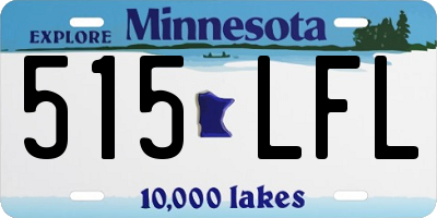 MN license plate 515LFL
