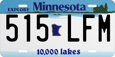 MN license plate 515LFM