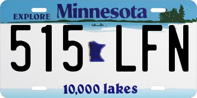 MN license plate 515LFN