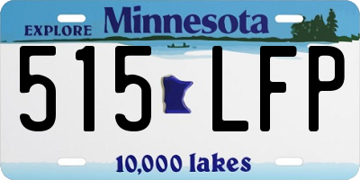 MN license plate 515LFP