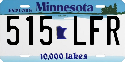 MN license plate 515LFR