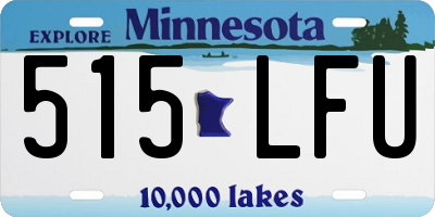 MN license plate 515LFU