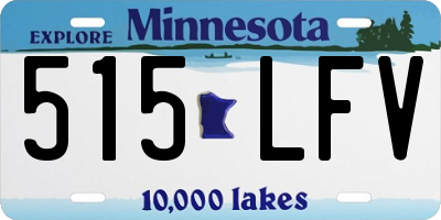 MN license plate 515LFV