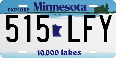 MN license plate 515LFY