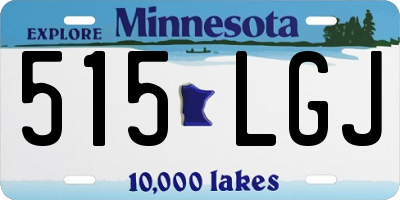 MN license plate 515LGJ