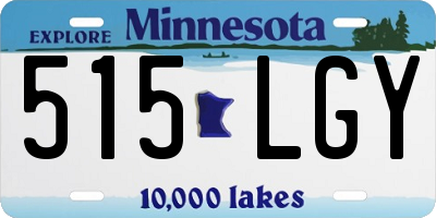 MN license plate 515LGY