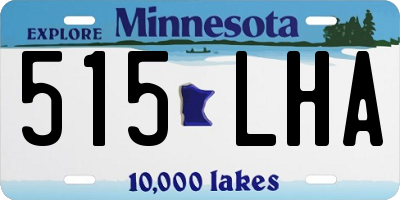 MN license plate 515LHA