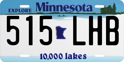 MN license plate 515LHB