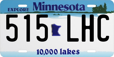 MN license plate 515LHC