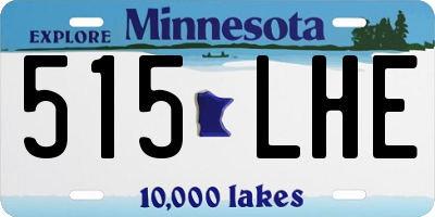 MN license plate 515LHE