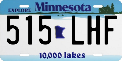 MN license plate 515LHF