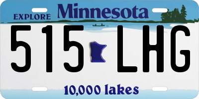 MN license plate 515LHG
