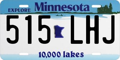 MN license plate 515LHJ