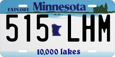MN license plate 515LHM