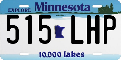 MN license plate 515LHP