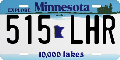 MN license plate 515LHR