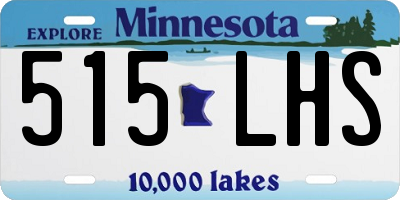 MN license plate 515LHS