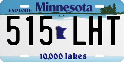 MN license plate 515LHT