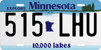 MN license plate 515LHU