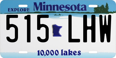 MN license plate 515LHW