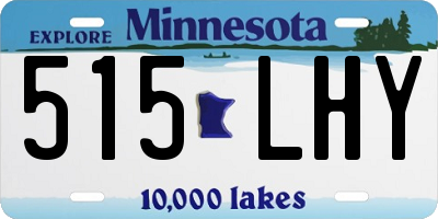 MN license plate 515LHY