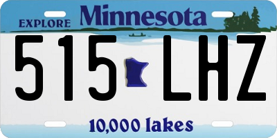 MN license plate 515LHZ
