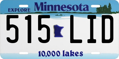 MN license plate 515LID