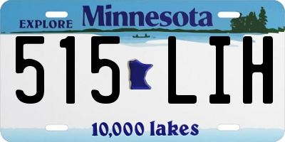 MN license plate 515LIH