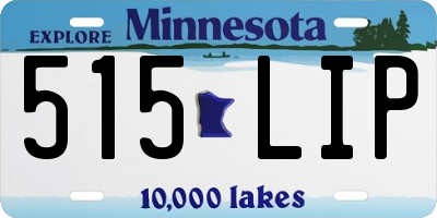 MN license plate 515LIP