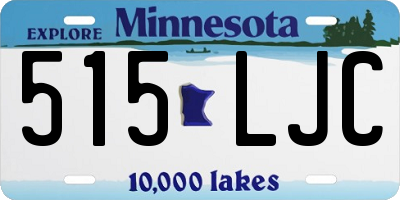 MN license plate 515LJC