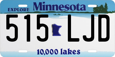 MN license plate 515LJD