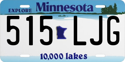 MN license plate 515LJG