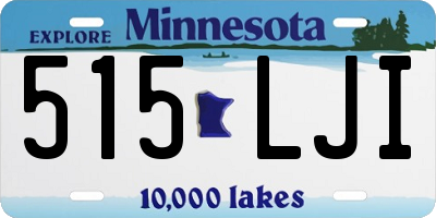MN license plate 515LJI