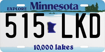 MN license plate 515LKD