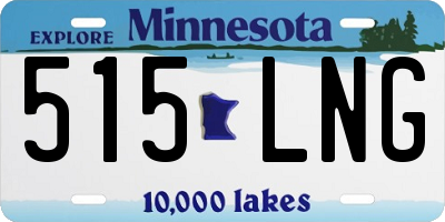 MN license plate 515LNG
