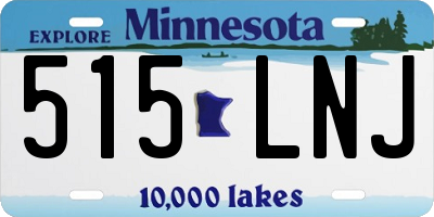 MN license plate 515LNJ
