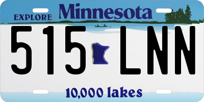 MN license plate 515LNN