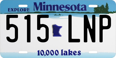 MN license plate 515LNP