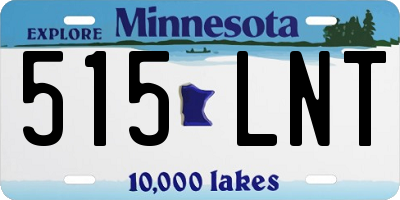 MN license plate 515LNT