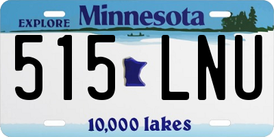 MN license plate 515LNU
