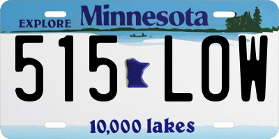 MN license plate 515LOW