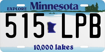 MN license plate 515LPB