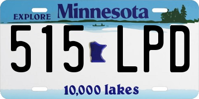MN license plate 515LPD