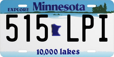 MN license plate 515LPI