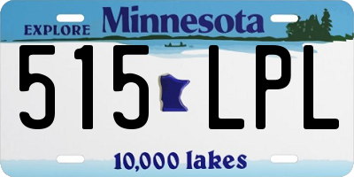 MN license plate 515LPL