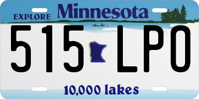 MN license plate 515LPO