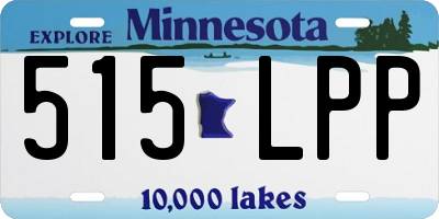 MN license plate 515LPP