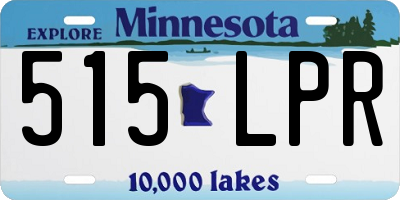 MN license plate 515LPR