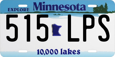 MN license plate 515LPS